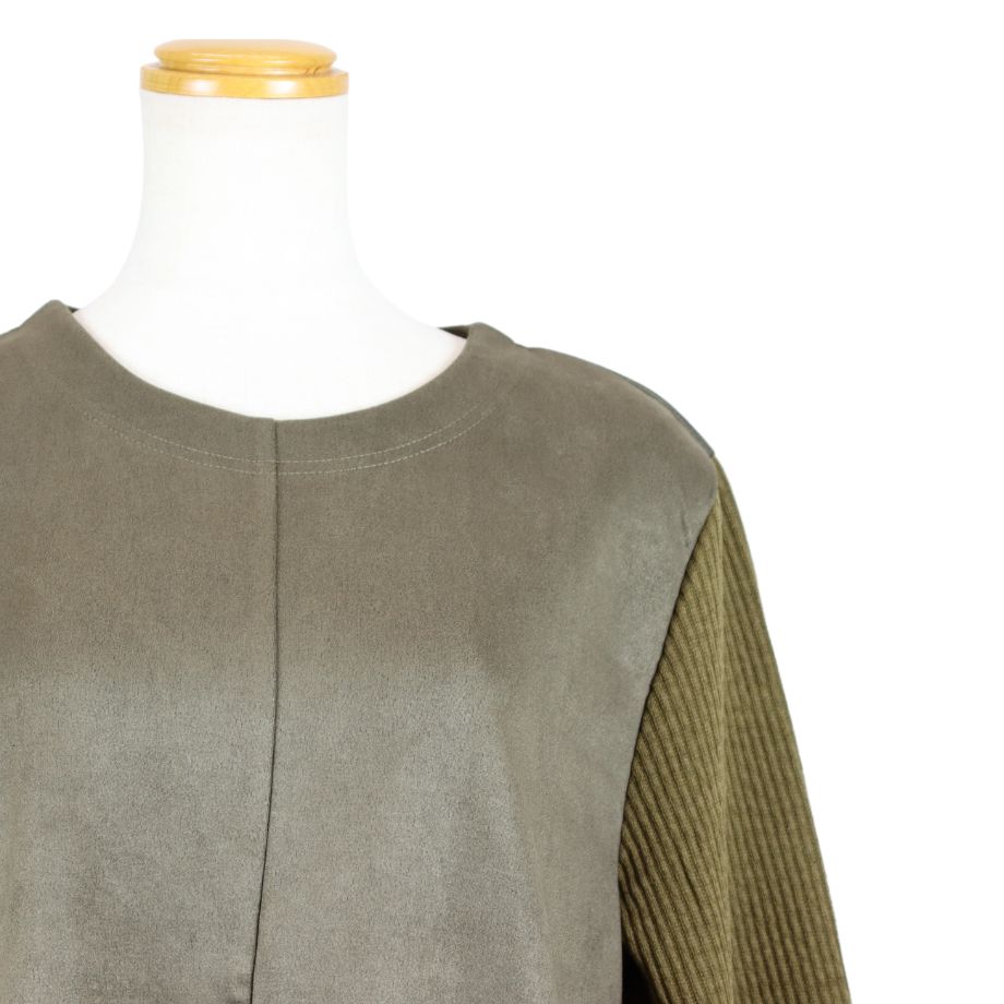 【12/13（土）週末セール30％OFFクーポン】シニアファッション レディース 【母の日 プレゼント長袖 スエード ポケット付き チュニック シニア おしゃれ 普段着 70代 フリーサイズ おばあちゃん ハイミセス 介護施設