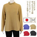 楽天シニアの服 ニコニコの森《本日★3/29（金）★ポイントUP中＆最大10％OFFクーポンあり》【母の日 プレゼント】ミセスシニア レディース 60代70代80代 ハイネック長袖tシャツ カットソー プルオーバー 母親 敬老の日 送料無料 プレゼント ビッグ