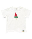 ※20％OFFセール※F.O.KIDS（エフオーキッズ）　ロッテコラボ　スイカバー タイポグラフィTシャツ（90〜130cm）