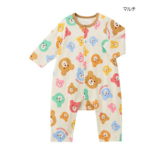 ホットビスケッツ（HOT BISCUITS）　総柄カバーオール（70cm、80cm）