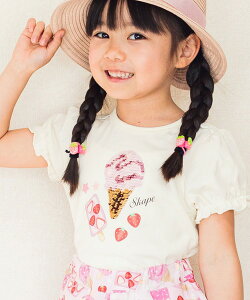【春夏アウトレット40%OFFセール】SKAPE(エスケープ) アイススパンコールTシャツ(80〜130cm)