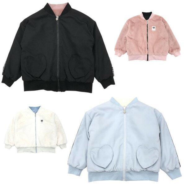 ※スーパーSALE 30%OFFセール※【2025秋冬】FARMY(ファーミー)ナイロンリバーシブルブルゾン(120〜150cm)