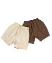 ※サマーセール30%OFF※【2025春夏】SiShuNon KIDS(シシュノンキッズ)ステッチワイドハーフパンツ(80~130cm)