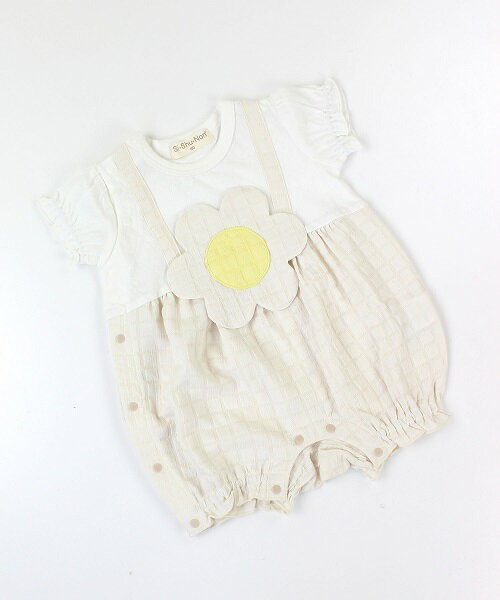 ※サマーセール40％OFF※【2025春夏】SiShuNon（シシュノン）オハナサロペットロンパース（60cm、70cm、80cm）