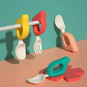 ベビー スプーン フォーク セット 離乳食食器 赤ちゃん用 幼児用 初めての離乳食用具 滑り止め 上手に食べられる 食育 離乳食訓練 握りやすい ベビー用食器 ...