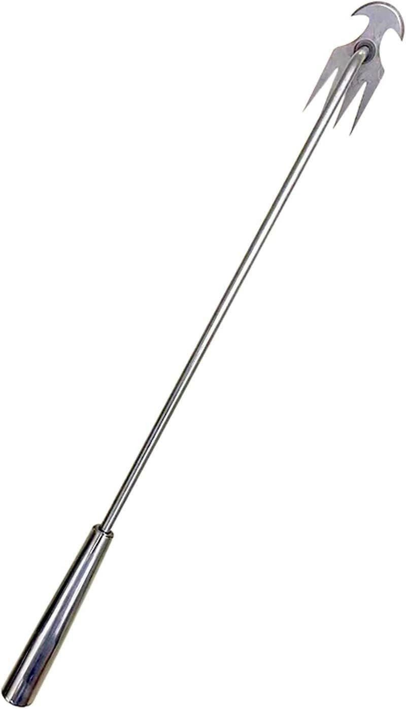 雑草除去ツール 園芸用品 掘り起こし道具 熊手 4歯 【ステンレス製/超軽量/雑草対策/お庭のメンテナン..