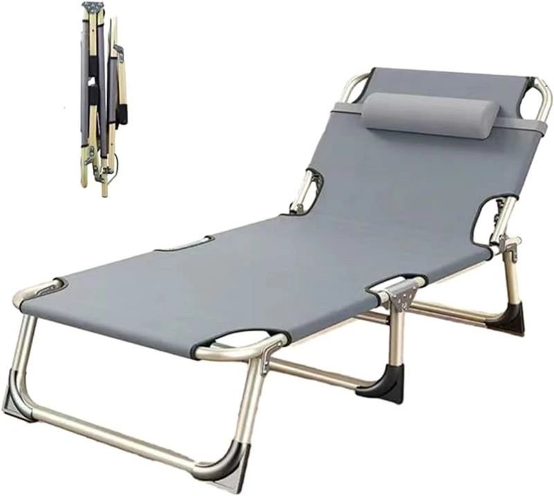 キャンプコット 簡易 コットベッド 枕付きサマーベッド ハイ/ロー切替可能折りたたみアウトドアベッド..