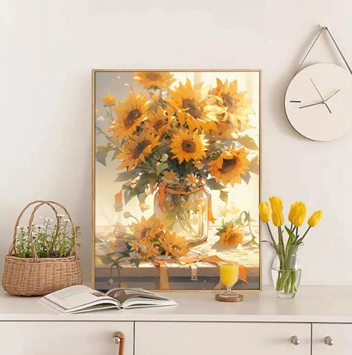 油絵 絵画 母の日 父の日 40*50cm インテリア 油絵 セット 油絵風 壁掛け 美術品 数字 塗り絵 大人の 塗り絵 塗り絵 キット セット 風景画 DI...