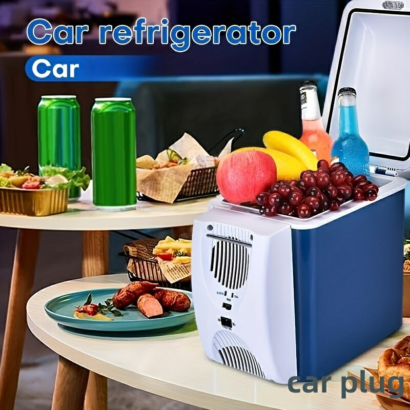 Mini Fridge、Car Refrigerator、7.5Lポータブル冷蔵庫スキンケア化粧品飲料12V冷蔵庫、屋外、キャンプ、RV、トラック、ボート用の冷暖房小型冷蔵庫
