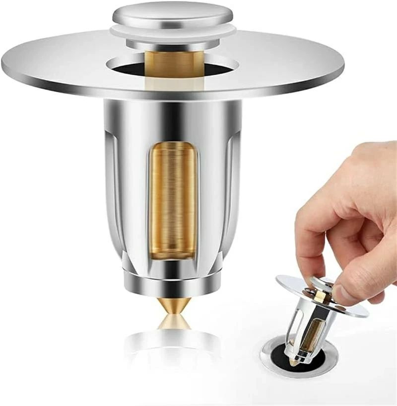 洗面台ポップアップ 洗面台 ゴミ受け 純銅製 作用 悪臭 防止 排水栓 排水口 排水溝 洗面器 浴槽 バスタ..