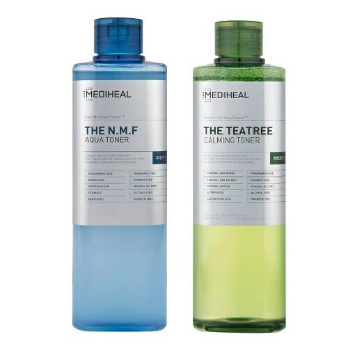 【肌を整える メディヒール ザ トナー / 500mL (全2種) 】 メディヒール ティーツリー トナー 化粧水 しっとり さっぱり N.M.F 韓国コスメ 韓国 スキンケア 高保湿 化粧水 大容量 ヒアルロン酸 韓国化粧品 弱酸性 肌荒れ 肌あれ mediheal PHA 水分チャージ ギフト 乾燥