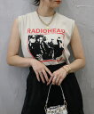 セール30%OFF ノースリーブロックバンドTシャツ radiohead レディオヘッド 涼しい 猛暑対策 Tシャツ Tee 【単品でメール便】ロックT 古着風 ユーズドライク バンドT フェス ファッション レディース トップス カットソー 韓国ファッション トレンド 3