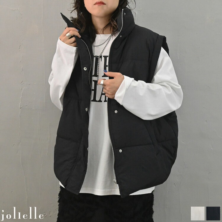 ヴィンテージタフタスタンドカラー中綿ベスト アウター ダウンベスト シンプル ファッション トップス ライトアウター 羽織り ストリート メンズ レディース ジ...