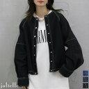 リサイクルデニムドロップショルダーデニムジャケット 動きやすい ビッグ Gジャン ストレッチ オーバーサイズ 春夏 春アウター 羽織り デニム サステナブル ラ...