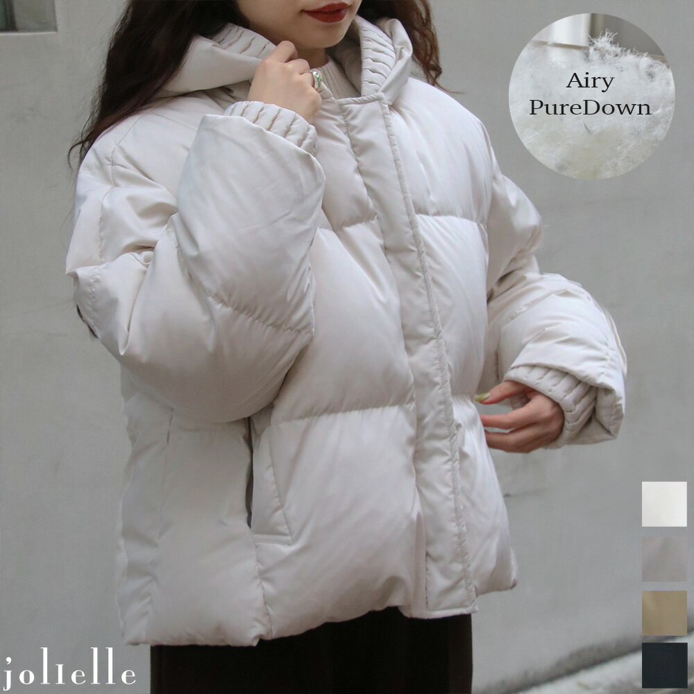 【再入荷&新色登場!】プリーツレイヤーネックピュアダウン 羽毛 フェザー ダウンジャケット 軽くて暖か..