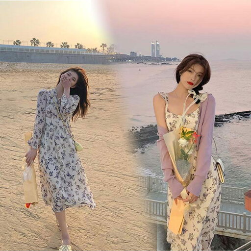 ワンピース 春夏秋 長袖 キャミワンピ レディース 花柄 Aライン きれいめ お出かけ ミモレ丈 ロングワンピ 上品 体型カバー 大人 おしゃれ ファッション ビーチ フェミニン お洒落 L-802 ワンピース 春夏秋 長袖 キャミワンピ レディース 花柄 Aライン きれいめ お出かけ ミモレ丈 ロングワンピ 上品 体型カバー 大人 おしゃれ ファッション ビーチ フェミニン お洒落 L-802