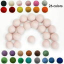 送料無料 羊毛フェルト モビール 手芸用品 壁飾り ボール ポンポンボール ハンドメイド 10mm 12cm 15cm 20cm 30cm/20個 ウールボール...