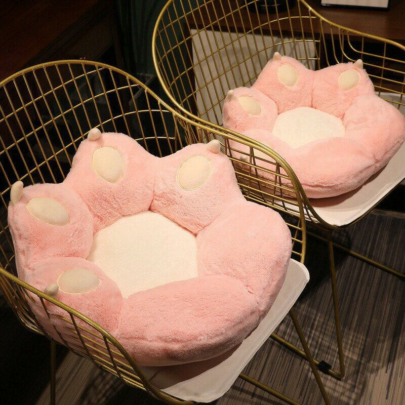 送料無料 【50cm】4カラー INS風 ネコ爪 猫 座布団 ソファー クッション 椅子用座布団 腰クッション シートクッション おしゃれ 可愛い かわいい インテリア 背もたれ オフィスクッション 置物 デスクワーク 在宅 畳 c-kaodian-4936-gg