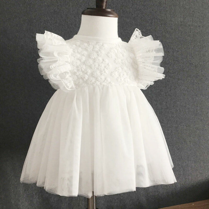 送料無料【ベビー ドレス】子供ドレス 子供用 フラワーガール キッズ用 パーティードレス チュールスカート ワンピース　結婚式 発表会 演奏会 　59CM/66CM/73CM/80CM ドレス 子供 ドレス フォーマルドレス c-lifu-6559-gg