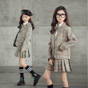 送料無料 入学式 女の子 スーツ 子供服 セットアップ 女の子 フォーマルスーツ 入学式 フリルスカート 子供スーツ チェック柄 女の子 ジャケット 小学生 スーツ ジュニア 入園式 卒業式 オシャレ 120 130 140 150 160 子供スーツ 上下 子ども服 楽天海外通販