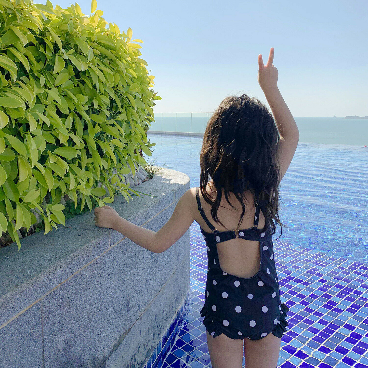 送料無料 子供水着 90~140cm 3点セット コート付き ドッド 水玉柄 子ども ジュニア ラッシュガード 水着 女の子 ガールズ ジュニア キッズ 子ども...