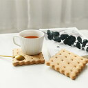 送料無料 9.5*9.5*1.2cm ビスケット 木製 茶托 プレート 和風 木目 天然木 お皿 ウッドプレート お盆 トレイ トレー おしゃれ カフェ ナチュ...