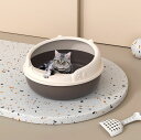 送料無料 猫トイレ 猫用品 41*39*20cm キャットトイレ 全2カラー 本体 猫トイレ お掃除簡単 飛び散りにくい スコップ付き 高級感 シンプル ペット...