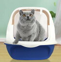 送料無料 猫 50*35*35cm 全5色 トイレ キャットトイレ 散らかりにくいネコトイレ 飛び散りにくい 大型猫 スコップ付き シンプル ペットトイレ おし...