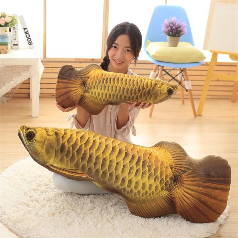 送料無料 60cm ぬいぐるみ 全3カラー 亞洲龍魚 抱き枕 クッション インテリア 動物 子供 おもちゃ 可愛い かわいい アジアアロワナ 長..