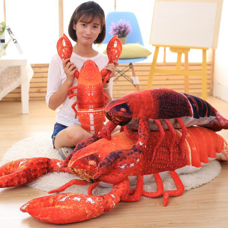 送料無料 90cm ぬいぐるみ ザリガニ crayfish 抱き枕 かわいい 彼女に ふわふわで癒される 柔らか 心地いい プレゼント インテリア 子供 おもちゃ 動物 可愛い c-wanou-10395-gg