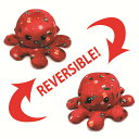 送料無料 30cm ぬいぐるみ タコ 全5カラー クリスマスツリー 裏返し reversible 両面 リバーシブル 抱き枕 クリスマス 聖誕祭 雪 トナカイ 心地いい 子供 おもちゃ 動物 可愛い かわいい 彼女に ふわふわで癒される 柔らか プレゼント ハイリバーシブル c-wanou-10284-gg(3)