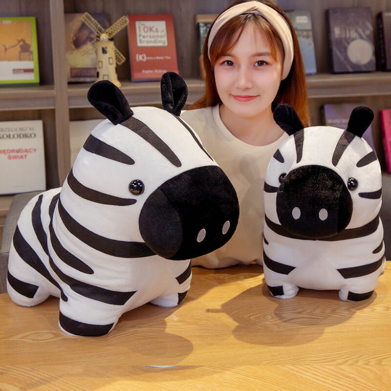 送料無料 35*45cm ぬいぐるみ クッション かわいい シマウマ ゼブラ zebra pinto彼女に ふわふわで癒される 柔らか 心地いい プレゼン..