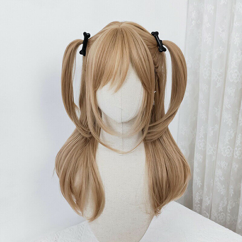 かつら ゆるふわ フルウィッグ ロング ユニセックス レディース メンズ かつら ゆるふわ ミセス 医療用 大人 ゴールド セミロング lolita cosplay jk コスプレ c-jiafa-10905-gg