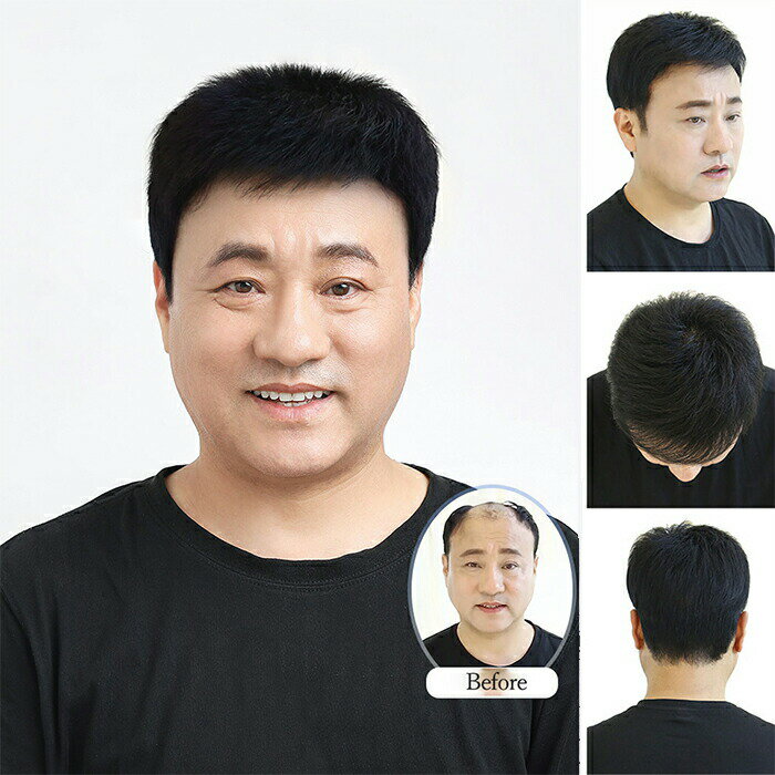ウイッグ メンズ 人毛 通気性 装着簡単 男性 かつら 自然 ナチュラル カツラ 黒髪 短髪 フルウィッグ ショート 普段使い 軽量 ヘアスタイリング ビジネス用 医療用 白髪隠し c-jiafa-10895-gg