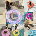 送料無料 内径22~35cm 大人&子供用 浮き輪 可愛い 羽 透き通る スイミング スイミングサークル 浮具 フロート プレゼント プール フローティングラフ...