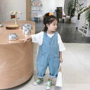 送料無料 キッズ服 サロペット デニムオーバーオール カジュアル ジーンズ ジーパン 80/90/100/110/120/130/140 女の子 キッズ カジュ...