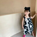 送料無料 キッズ服 ワンピース ポップアート popart 水玉柄 90/100/110/120/130/140 女の子 キッズ ホワイト ブラック カジュアルウェアー 子供服 子供服 女の子用 かわいい c-tz-11245-gg