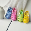 送料無料【12.5~17.5CM】キッズ 靴 子供靴 フラットシューズ 子供 女の子 子供 サンダル グラディエーター サンダル ズック靴 男の子 シューズ 靴 キッズ キャンディーカラー 透明 c-xiezi-12555-gg