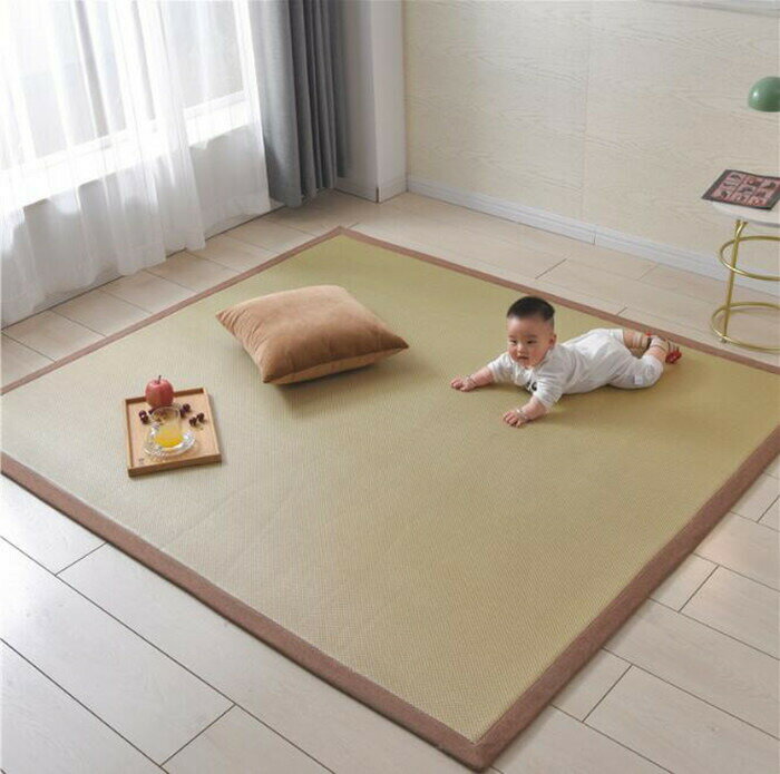 送料無料 ラグマット 130×200cm い草ラグ 子供部屋 夏用カーペット ラグマット 滑り止め 長方形 シンプル 春 夏用 おしゃれ ラグ 冷感 リビングラグ センターラグ夏用 c-ditan-4741-gg [2]