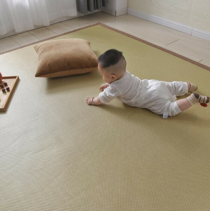 送料無料 ラグマット 130×200cm い草ラグ 子供部屋 夏用カーペット ラグマット 滑り止め 長方形 シンプル 春 夏用 おしゃれ ラグ 冷感 リビングラグ センターラグ夏用 c-ditan-4741-gg [3]