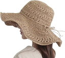 麦わら帽子 レディース 帽子 春 夏 つば広 ハット UV 日焼け防止 海 レジャー 海水浴 折りたためる コンパクト たためてコンパクト麦わらハット