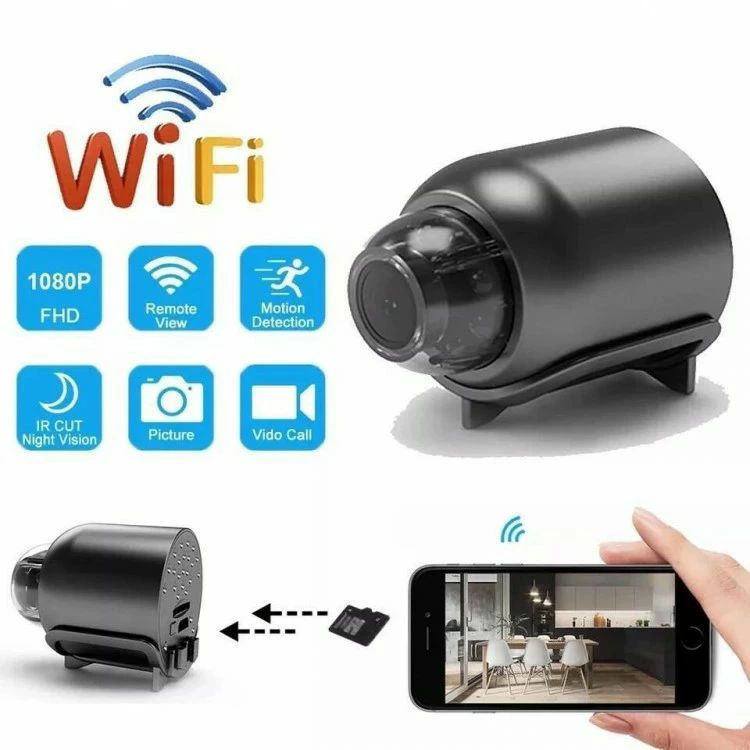 遠隔確認機能付きスマート防犯カメラカメラ WiFi MINI 小型 4K画質 高画質 広角リ...