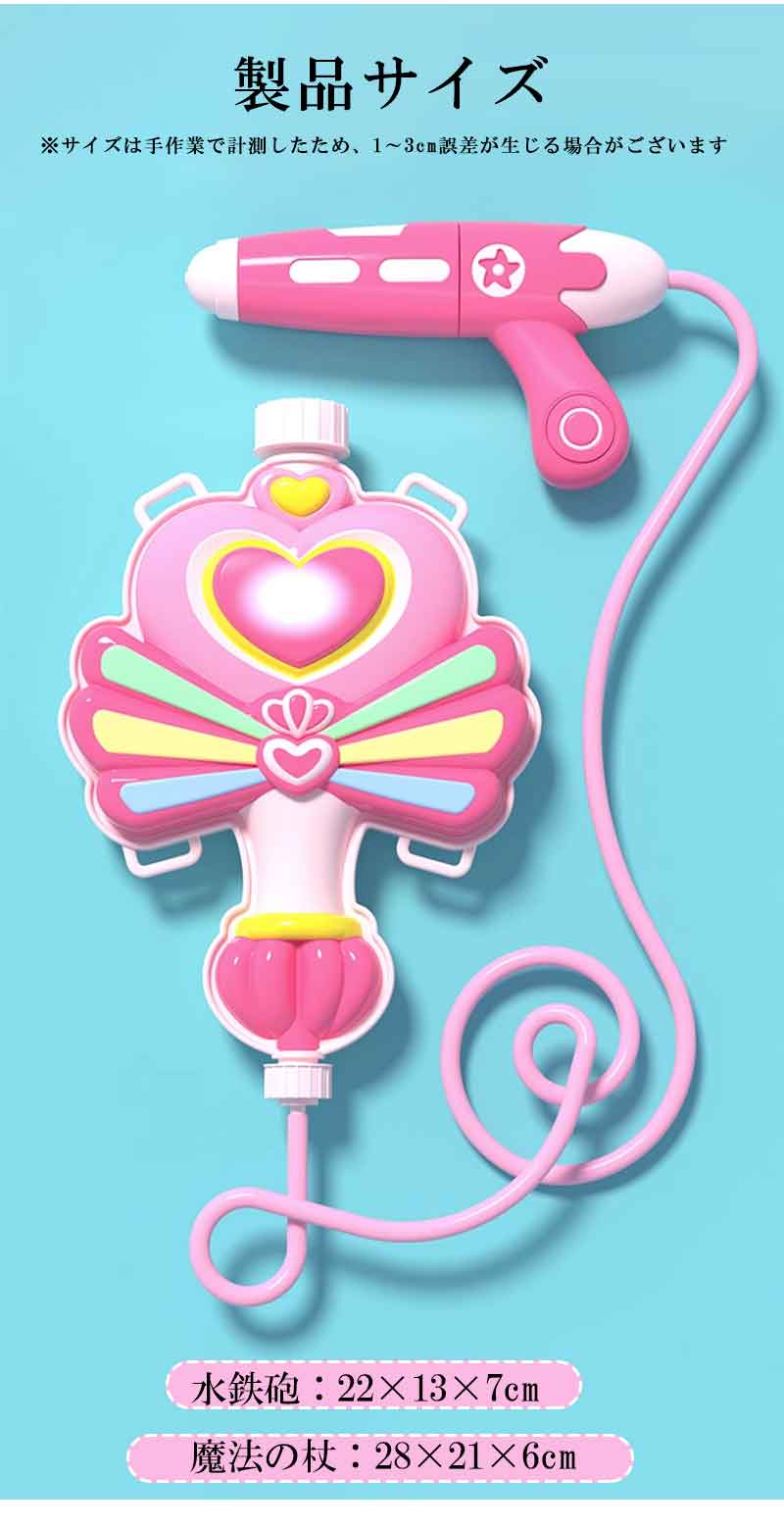 水鉄砲 子供 リュック型 水鉄砲 ウォーターガン 子供 背負えるタンク 可愛い 水遊...