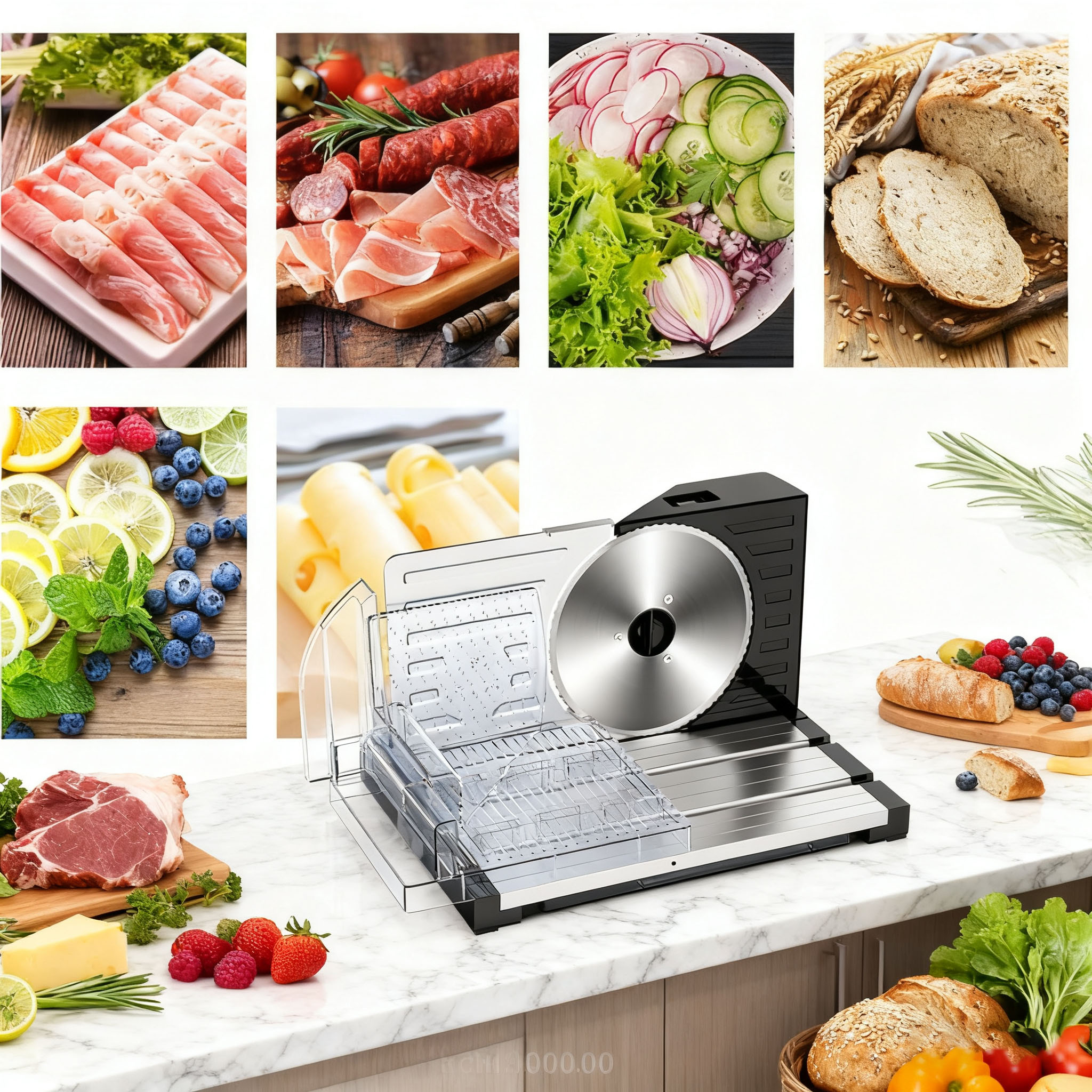 商品情報商品情報【高品質ブレード】電動スライサー ブレードは食品級ステンレス鋼で加工されており、有害な物質が摩擦に混入することはありません、省力化、高效率。家庭用、業務用にお勧めします。【操作簡単】厚さを調整し、肉押すプレートを押して食べ物を左右に動かすだけで、簡単にスライスできます。半自動スライスより女性でも簡単に使用できます。【均一スライス】スライサー フードを均一な厚みで綺麗にカットできます。厚みが用途に合わせ薄切りから厚切りまで0-15mm調整可能です。【各食材も処理でき】ミートスライサー 食品級ステンレス承肉台。肉止め板の位置が調整できるため、各形状の食材も置くできます。冷凍牛肉、ハム、ソーセージ、パン、チーズ、ポテトチップス、野菜の様々な食材のスライスに適しています。【200wハイパワー】強力型のモーター搭載で、材質は厚くて耐摩耗性があり、運転が安定し、騒音が低い、力強くブロック肉やハムなどの食材をどんどんスライスします。【1-18mm厚さ調節】スライサー 電動 薄切りのしゃぶしゃぶ用肉から厚切りのパンまで、幅広く厚さを調節して手軽にスライスできます。【各食材も処理でき】ミートスライサー ハムやパン、チーズ、野菜、果物などの食材を手軽にスライスできる万能フードスライサーです。【安全作業】4つの吸盤で本体をしっかりと固定しますので、安定した状態で食材をスライスできます。【お手入れ簡単】ブレードは簡単に外して洗浄できます。【安全で衛生的】ブレードはステンレス鋼を採用し、錆びにくく長持ちです。