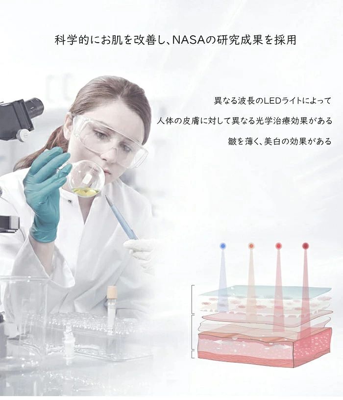 LED美容器 光美容 美顔器 フェイスケア 家庭用 毛穴ケア LEDライト搭載 おうちエステ スキンケアサポート 目元ケア フェイス用 軽量 USB充電式 コンパクト プレゼント ギフト jolife-t-10024621 Jolife サンプル画像3