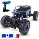 17日まで10%OFFクーポン配布中 ラジコンカー RCカー 2つのバッテリー 付 2.4GHZ 4WD オフロードリモコンカー ラジコンオフロード 四駆 電動オフロードバギー バギー 男の子向け 乗り越え子供向け おもちゃ 贈り物
