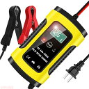 17日まで10%OFFクーポン配布中 バッテリー 充電器 カーバッテリー バッテリーチャージャー 大電流 6A 12V兼用 電動自転車 コネクタ付 過電流保護 ...
