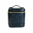 【最終処分SALE】CHANEL ココマーク キャビアスキン バニティ ブラック A-5639