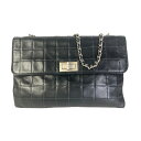 CHANEL シャネル チョコバー レザー ハンドバッグ ブラック A-7211(4)