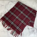 【最終処分SALE】BURBERRY バーバリー マフラー レッド A-6850
